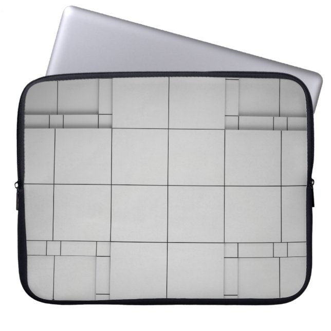 Abstract architecture contemporary laptop sleeve (Front)