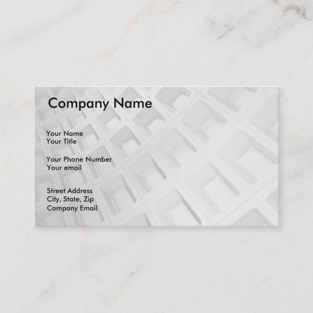 Abstract Architecture in Black and White Business Card (Front)
