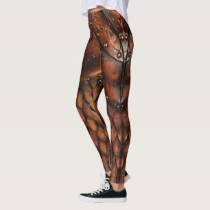 Abstract armour Design on a Leggings