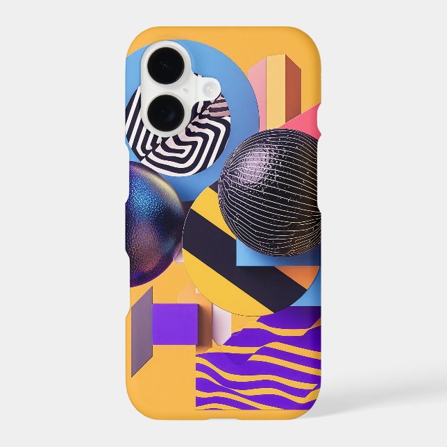 Abstract arrangement with colorful spheres (Back)