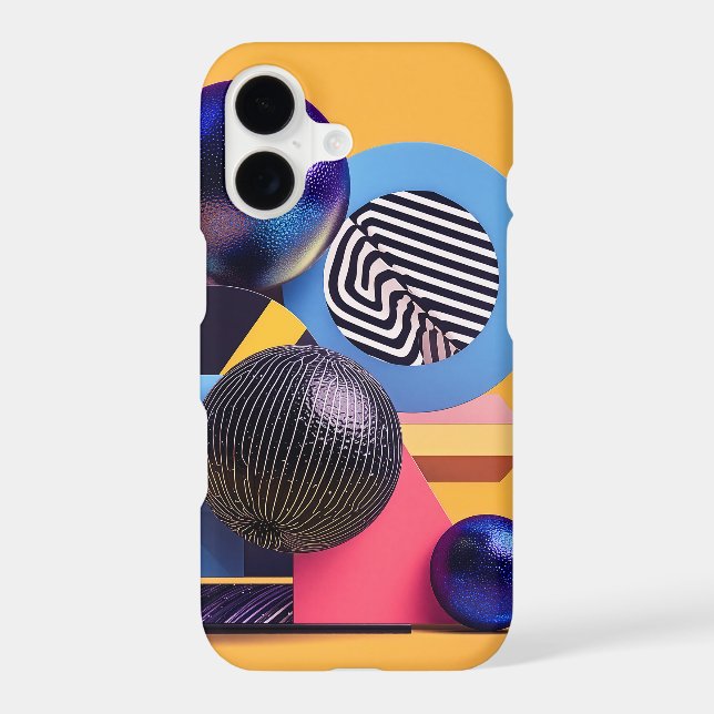 Abstract arrangement with colorful spheres (Back)