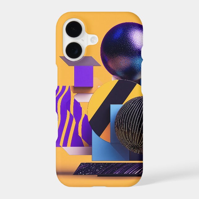 Abstract arrangement with colorful spheres (Back)