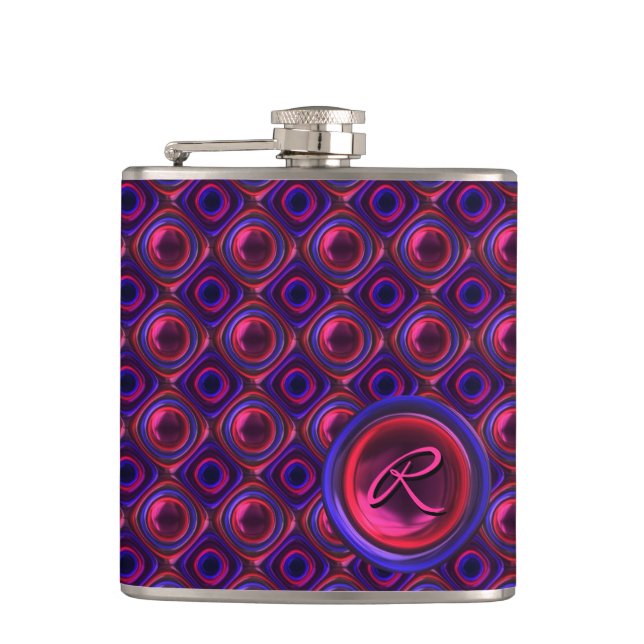 Abstract Art 101 Wrapped Flask (Front)