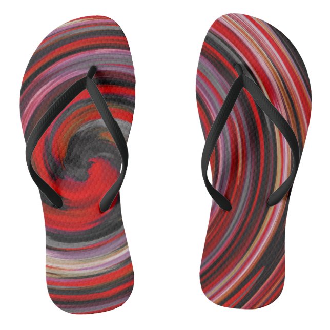 Abstract Art #10 Thongs (Footbed)