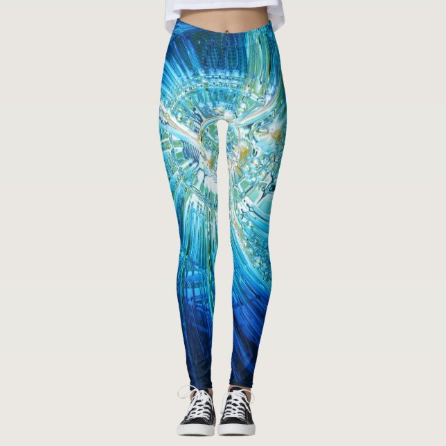 Abstract Art 114 Leggings (Front)