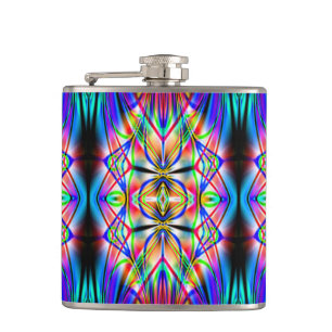 Abstract Art 117 Wrapped Flask