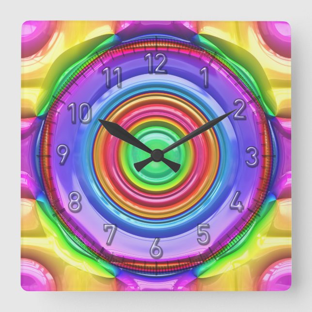 Abstract Art 119 Clock & Numeral Options (Front)