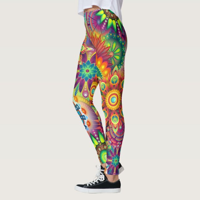Abstract Art 163 Leggings (Left)