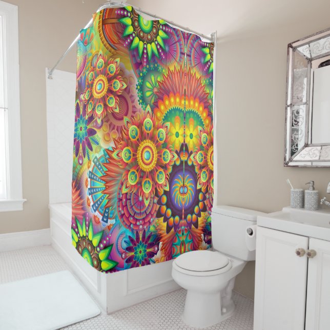 Abstract Art 163 Shower Curtain (In Situ)