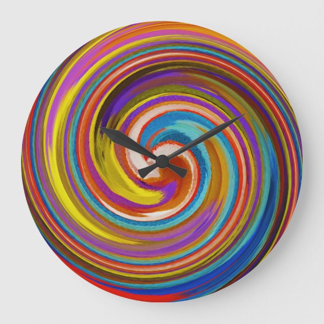 Abstract Art #16 Large Clock (Front)