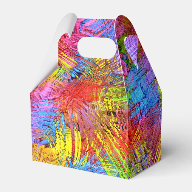 Abstract Art 171 Favour Box (Front Side)