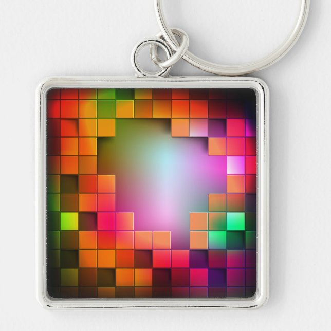 Abstract Art 18 Keychain (Front)