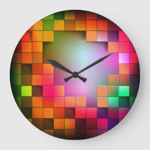 Abstract Art 19 Clock