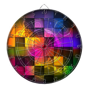 Abstract Art 20 Dart Board