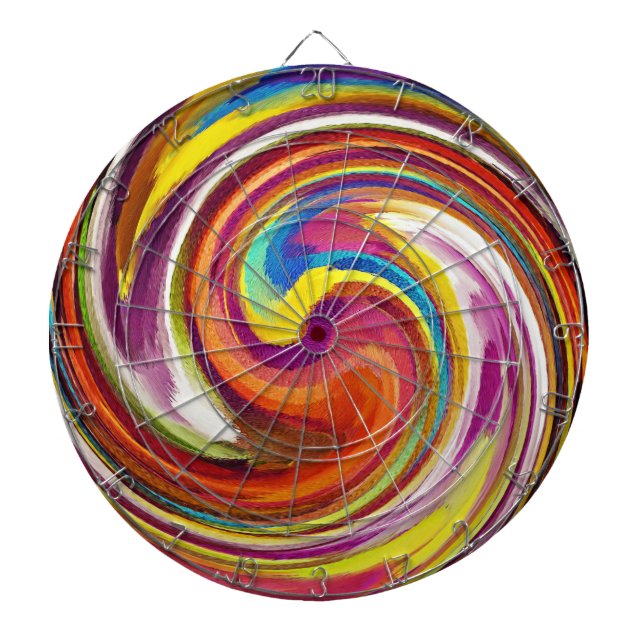 Abstract Art #28 Dartboard (Front)