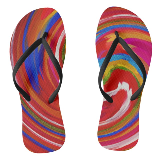Abstract Art #29 Thongs (Footbed)