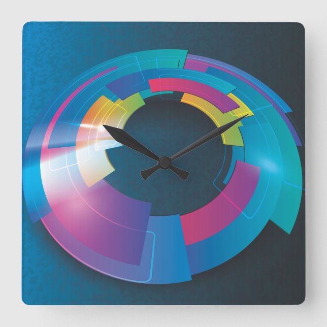 Abstract Art 2 Clock (Front)
