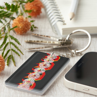 Abstract Art 2 Key Ring