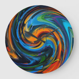 Abstract Art #30 Large Clock