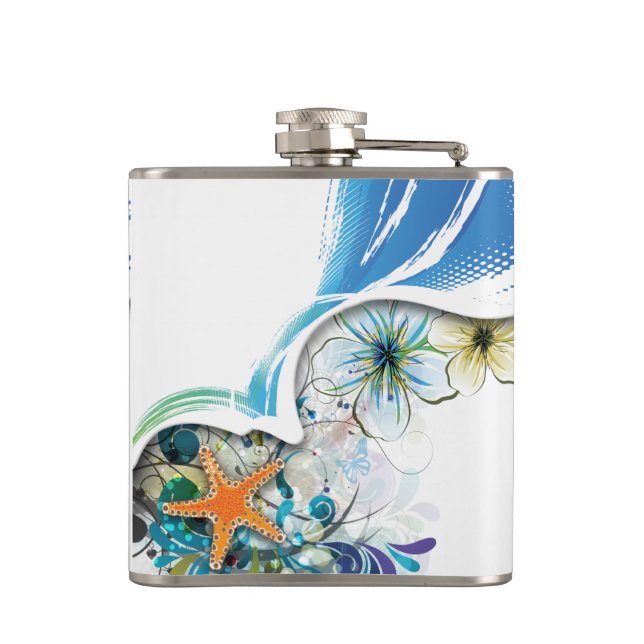 Abstract Art 30 Wrapped Flask (Back)