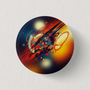 Abstract Art 3 Cm Round Badge