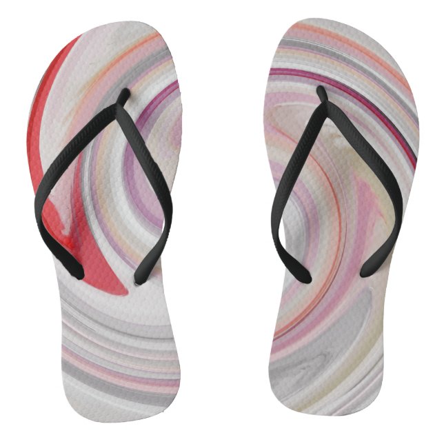 Abstract Art #3 Thongs (Footbed)