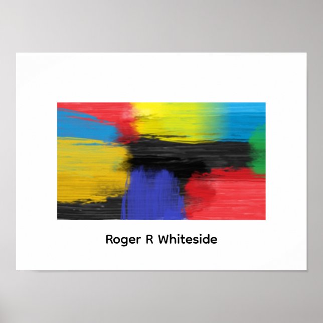 Abstract art 4 print by Roger R Whiteside (Front)