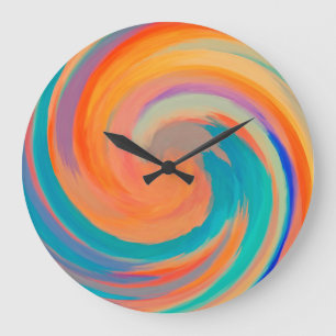 Abstract Art #7 Large Clock