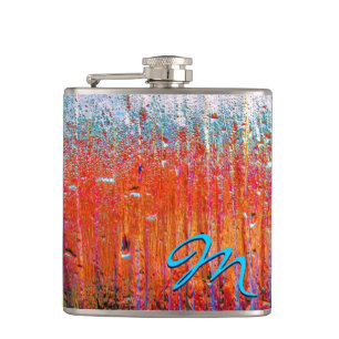 Abstract Art 81 Wrapped Flask