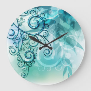 Abstract Art 90 Wall Clocks & Numeral Options