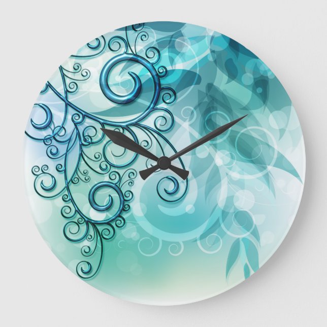 Abstract Art 90 Wall Clocks & Numeral Options (Front)