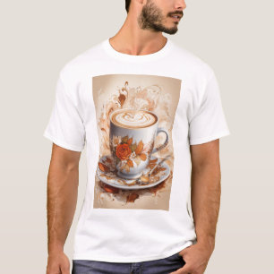 Abstract Art - A big cup of hot creamy cappuccino T-Shirt