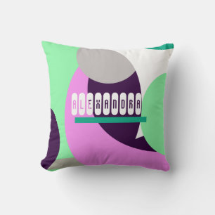 Abstract Art Alexandra Add Name Cushion Pillow