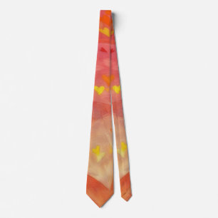 Abstract Art and Hearts Love Cool Tie