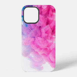 Abstract art background blue pink iPhone 12 case