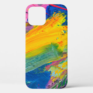 Abstract art background. Hand-painted background.  iPhone 12 Case