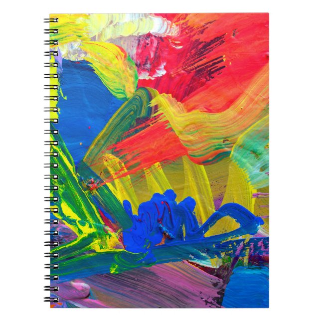 Abstract art background. Hand-painted background.  Notebook (Front)