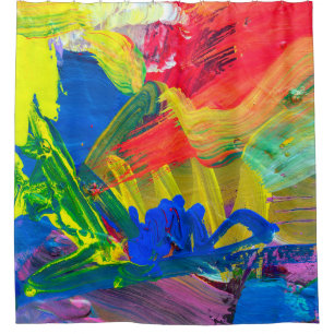 Abstract art background. Hand-painted background. Shower Curtain
