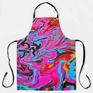 Abstract Art, Background, Hand Painting, Fluid Ar Apron