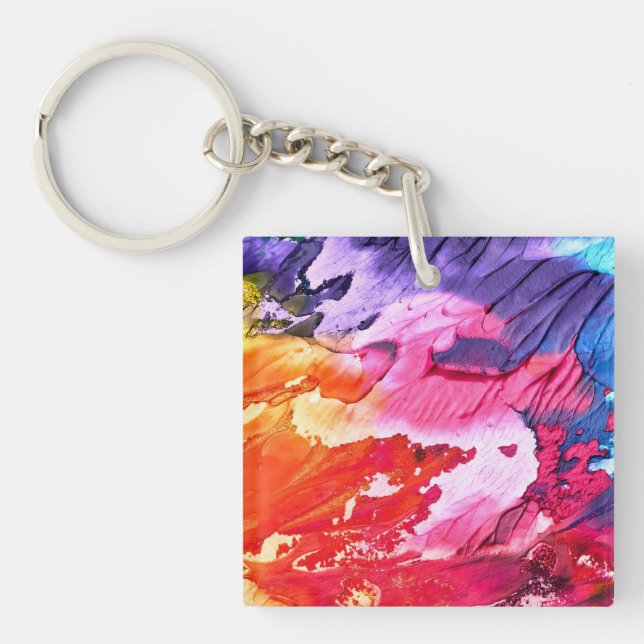 Abstract Art Background  Key Ring (Front)