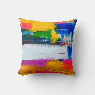 Abstract art background. Modern art. Multicolored  Cushion