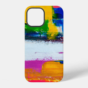 Abstract art background. Modern art. Multicolored iPhone 12 Case