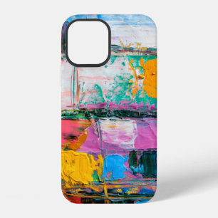 Abstract art background. Modern art. Multicolored iPhone 12 Case