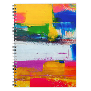 Abstract art background. Modern art. Multicolored Notebook