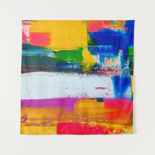 Abstract art background. Modern art. Multicolored Tapestry