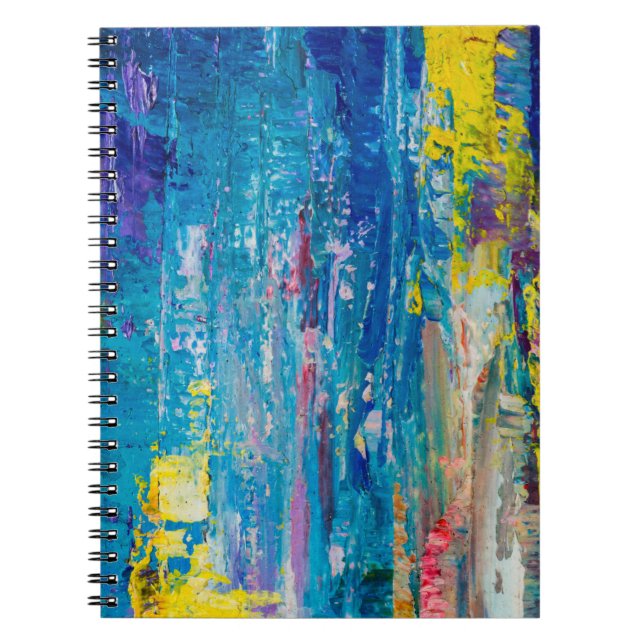 Abstract art background. Oil painting on canvas. C Notebook (Front)