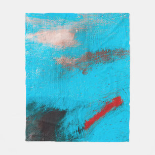 Abstract Art Backgroundart,paint,fine,blue,canvas, Fleece Blanket