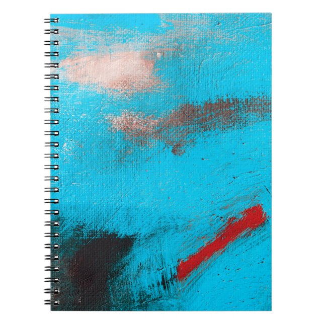 Abstract Art Backgroundart,paint,fine,blue,canvas, Notebook (Front)