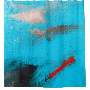Abstract Art Backgroundart,paint,fine,blue,canvas, Shower Curtain