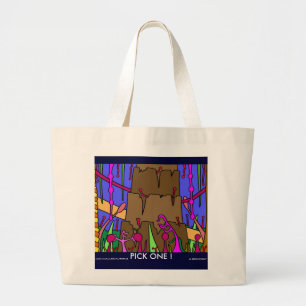 Abstract Art Bag. Large Tote Bag